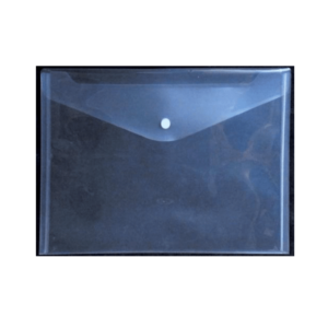 Document Wallet A4 Button Closure Clear