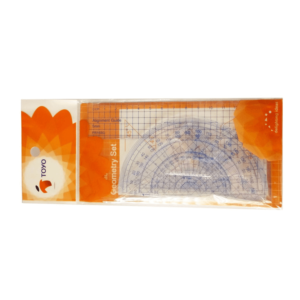Geometry Set (Protractor, Set Square, Ruler)