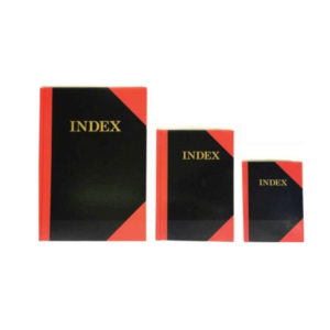Red & Black Hard Cover Index Book A4
