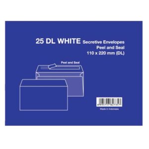 DL White Envelope 25 Pack
