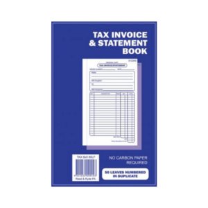Tax Invoice/Statement Book 8x5 Carbonless Duplicate