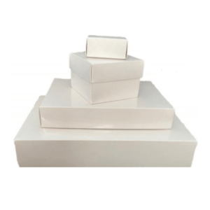Gift Box White 8.5cm x 6cm x 4cm Flat Pack